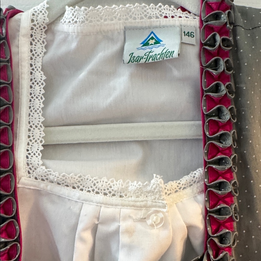 ISAR-TRACHTEN Girls Bavarian Dress - Picture 3 of 5